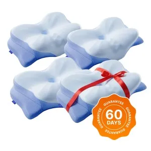 Derila Ergo ergonomic memory foam pillow on a comfortable bed