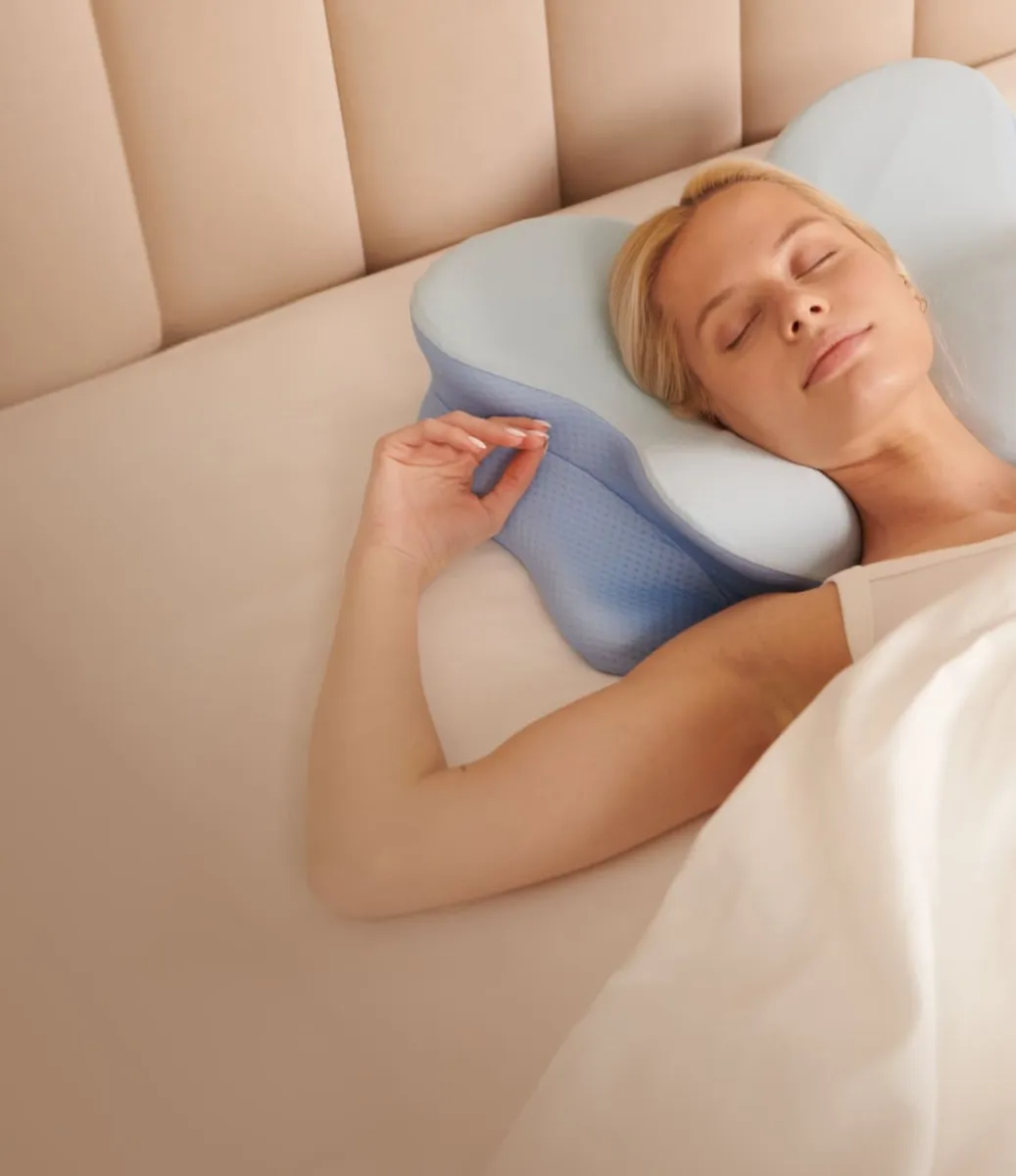 Derila Ergo pillow designed for structured nighttime sleeping support